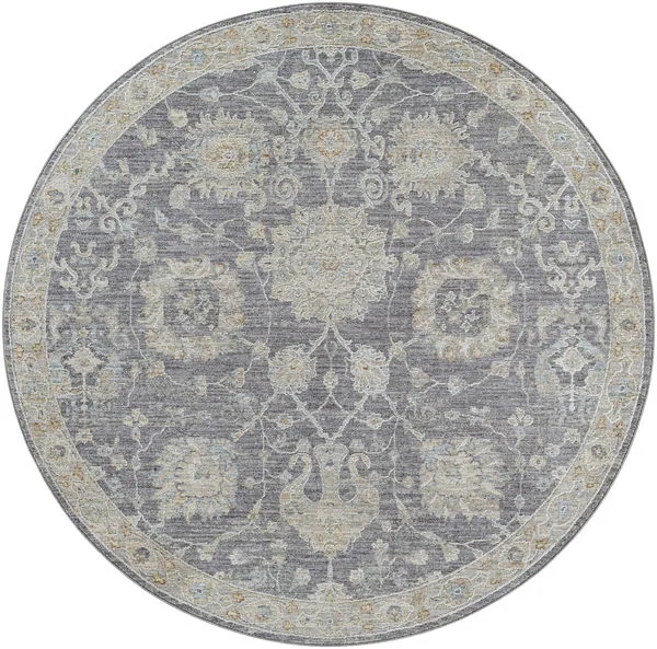 Product Image 1 for Avant Garde Woven Gray/ Charcoal Rug - 5'3" Round from Surya