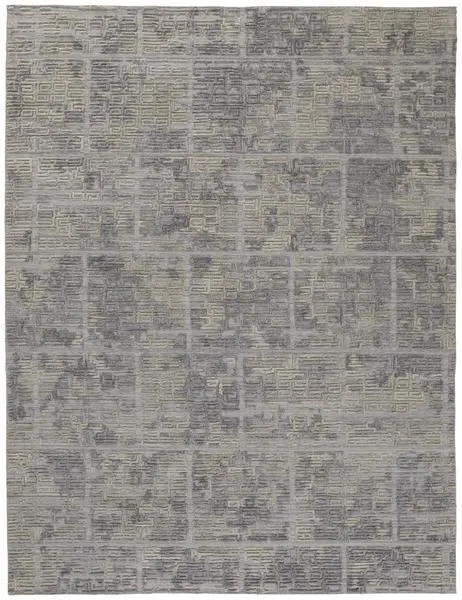 Product Image 1 for Elias Textured Gray / Ivory Area Rug - 3'6" x 5'6" from Feizy Rugs