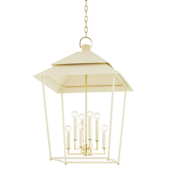 Product Image 1 for Natick 8-Light Lantern - Aged Brass from Hudson Valley
