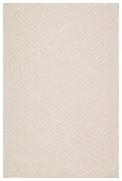 Product Image 1 for Linet Indoor / Outdoor Chevron Cream Area Rug from Jaipur
