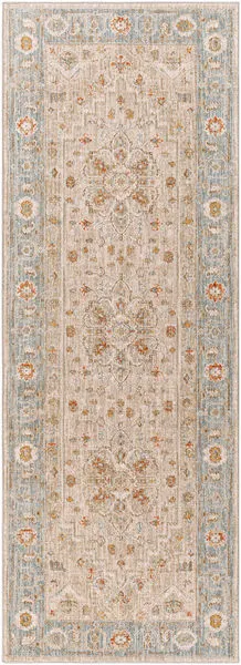 Product Image 1 for Avant Garde Woven Light Blue / Beige Rug - 2'7" x 10' from Surya