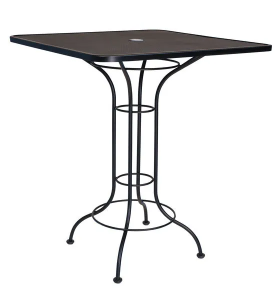 Product Image 1 for 36 Wrought Iron Mesh Umbrella Bar Table from Woodard