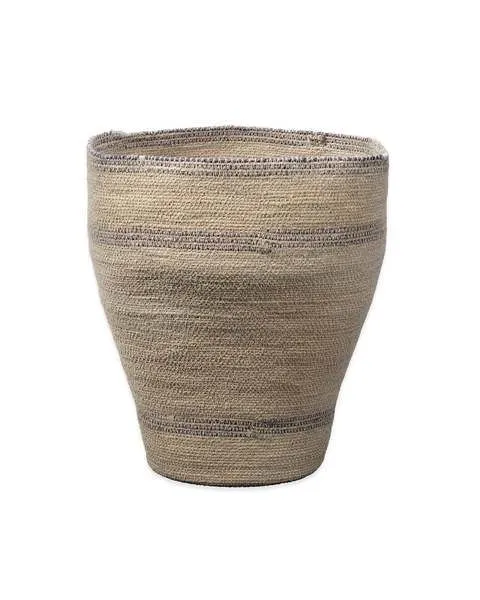 Natural seagrass woven Trophy Basket with soft neutral colors and unstructured shape