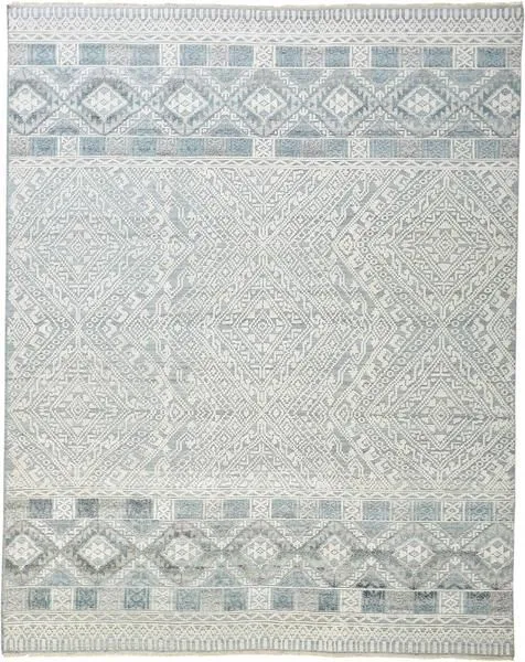Product Image 1 for Payton Blue / Ivory Global Area Rug - 8'6" x 11'6" from Feizy Rugs