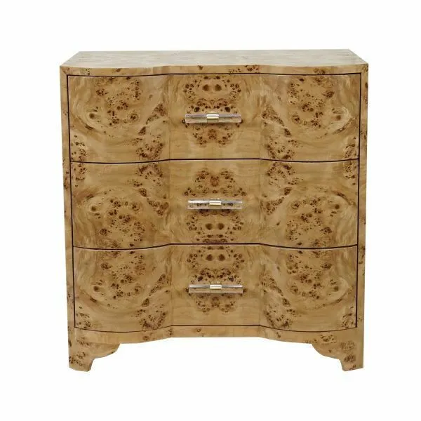 Product Image 1 for Calvin Three Drawer Side Table from Worlds Away