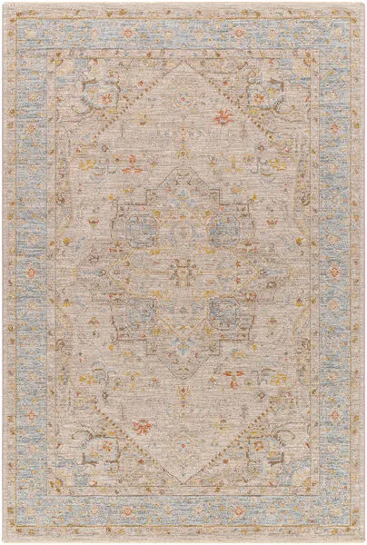 Product Image 1 for Avant Garde Woven Taupe/ Sky Blue Rug - 5'3" Round from Surya