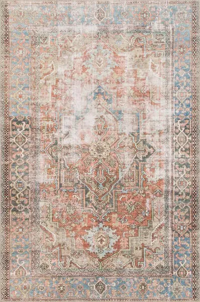 Product Image 3 for Loren Terracotta / Sky Rug - 8'4" X 11'6" from Loloi