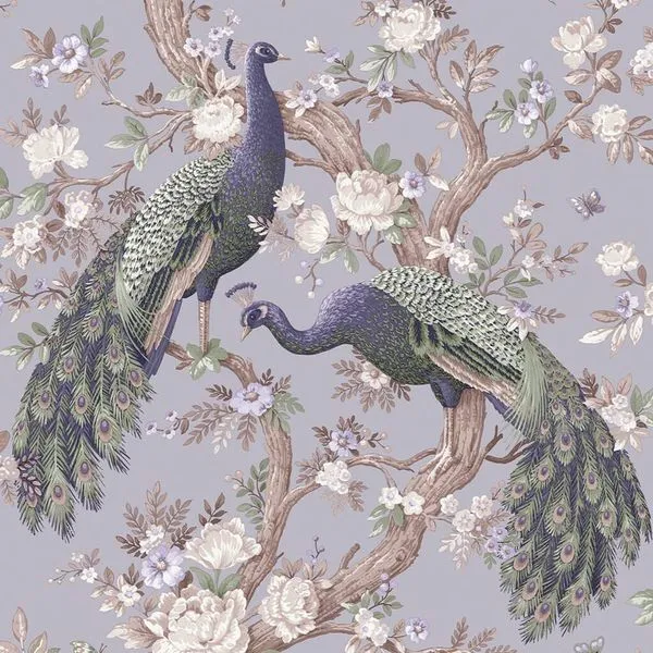 Product Image 1 for Laura Ashley Belvedere Pale Iris Wallpaper from Graham & Brown