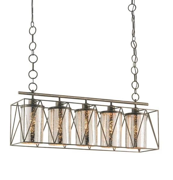 Product Image 1 for Marmande Rectangular Chandelier from Currey & Company