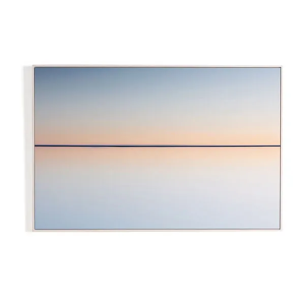 Horizon By Getty Images with warm and cool tones in a mirror-like ombre, metal print with thin frame