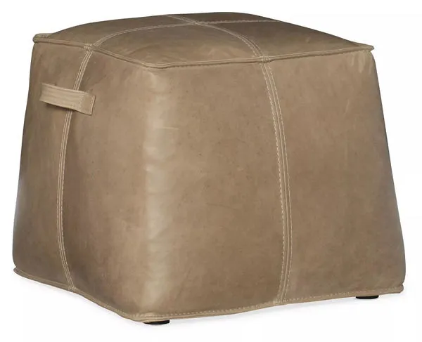 Product Image 1 for Dizzy Small Leather Ottoman from Hooker Furniture