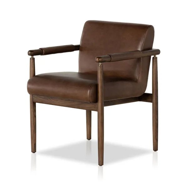 Product Image 1 for Markia Top Grain Leather Dining Armchair from Four Hands