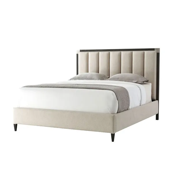 Product Image 1 for Embassy Vertical Bed with Brushed Nickel Corners from Theodore Alexander