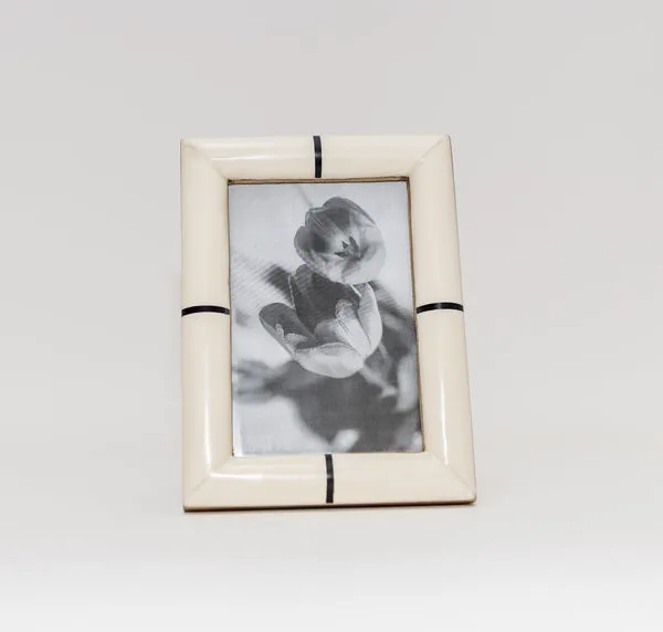 Product Image 1 for Omari Black & White Bone Photo Frame from BIDKHome