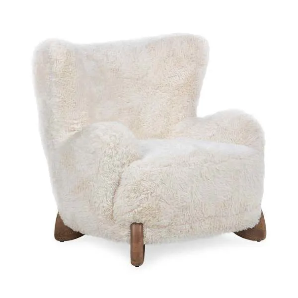 Product Image 1 for Riya Upholstered Plush Accent Chair from Classic Home