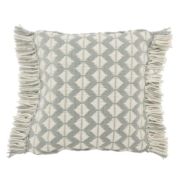 Product Image 1 for Perdita Geometric Light Blue/ Ivory Indoor/ Outdoor Pillow from Jaipur
