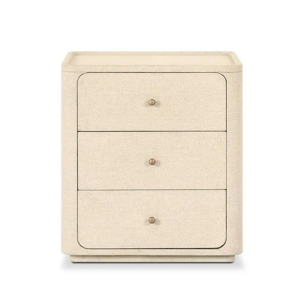 Product Image 1 for Paula Nightstand Beige Painted Linen from Four Hands