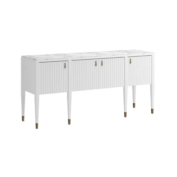 Product Image 1 for Eave Stone Top Uplifting White Sideboard from A.R.T. Home Furnishings