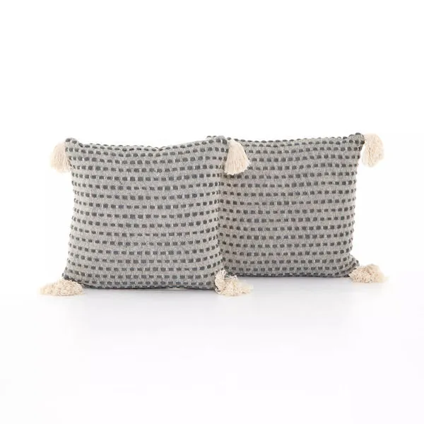 Product Image 1 for Briella Pillow, Set Of 2 20" Grey/White from Four Hands