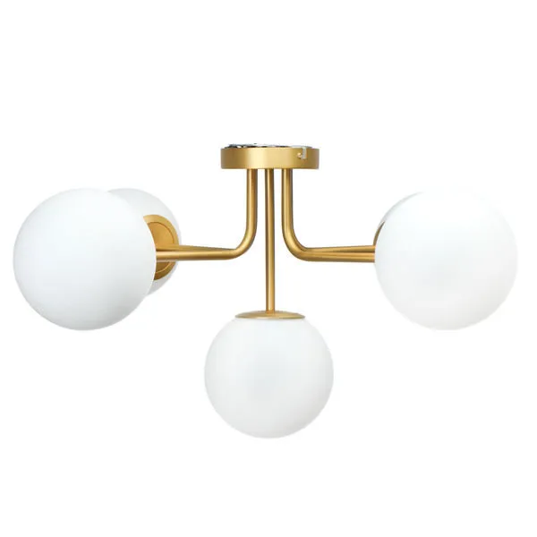 Product Image 1 for Orbit Brushed Gold Glass Globe Chandelier from Creative Co-Op