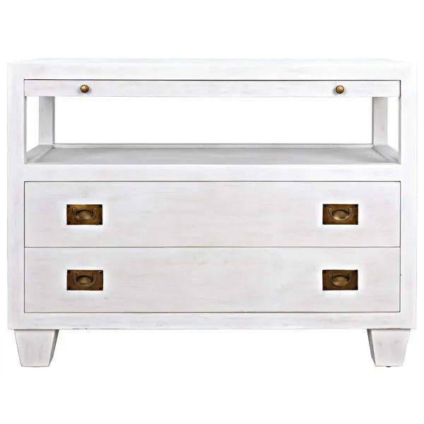 Product Image 1 for 2 Drawer Side Table With Sliding Tray from Noir