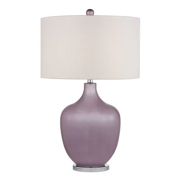 Product Image 1 for Harlow Table Lamp In Lilac Luster And Polished Nickel from Elk Home
