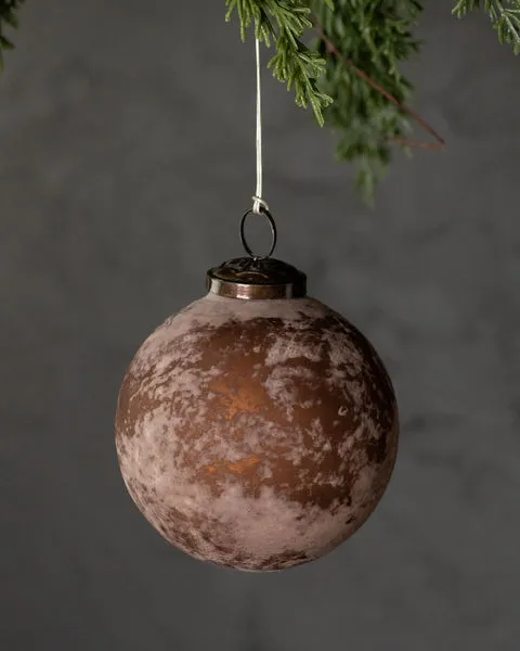 Product Image 1 for Textured Large Matte Plum Glass Ball Ornaments, Set of 4 from Creative Co-Op
