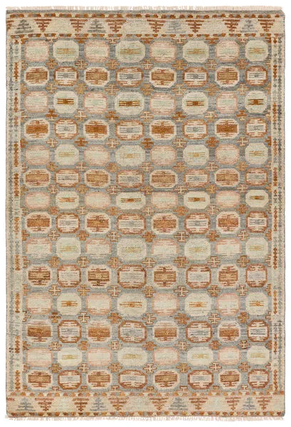 Product Image 1 for Titale Handknotted Medallion Orange / Slate Rug from Jaipur 