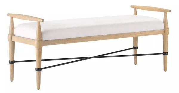 Product Image 1 for Perrin Natural Bench from Currey & Company