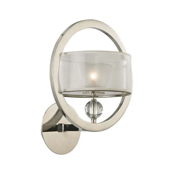 Product Image 1 for Corisande 1 Light Wall Sconce In Polished Nickel from Elk Lighting