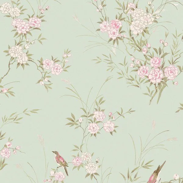 Product Image 1 for Rachel Ashwell Bird Chinoiserie Wallpaper from Graham & Brown