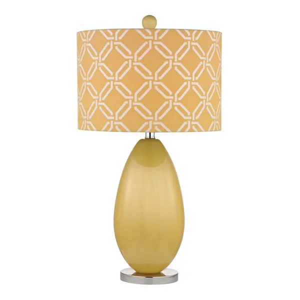 Product Image 1 for Sevenoakes Table Lamp In Sunshine Yellow And Polished Nickel from Elk Home