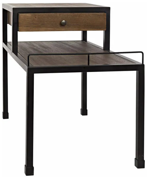 Product Image 4 for Webster Side Table, Dark Walnut With Metal from Noir