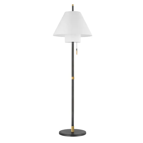 Product Image 1 for Glenmoore 1-Light Floor Lamp - Aged Brass from Hudson Valley