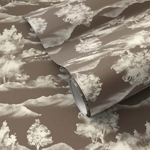 Product Image 1 for Abundance Taupe Night Wallpaper from Four Hands
