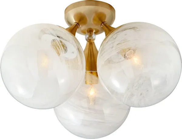 Product Image 1 for Cristol Large Triple Flush Mount from Visual Comfort