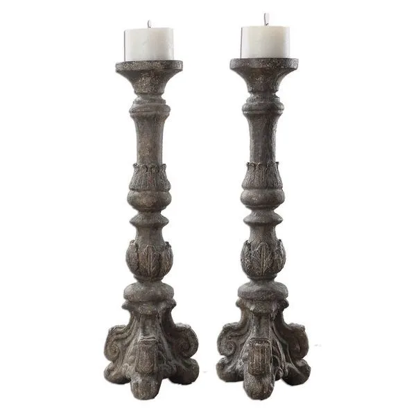 Product Image 1 for Uttermost Bogdan Antique Candleholders, S/2 from Uttermost