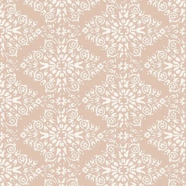 Product Image 1 for Timbre Damask Dusty Peach Premium Matte Wallpaper from Mitchell Black