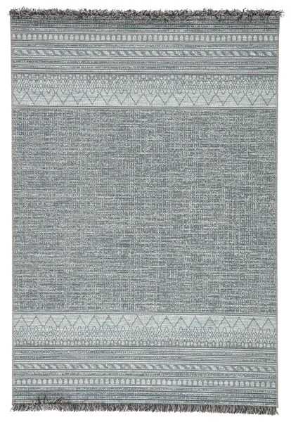 Product Image 1 for Rao Indoor / Outdoor Border Gray / Light Blue Area Rug from Jaipur 