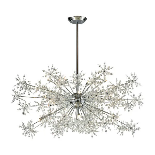 Product Image 1 for Snowburst 20 Light Chandelier In Polished Chrome from Elk Lighting