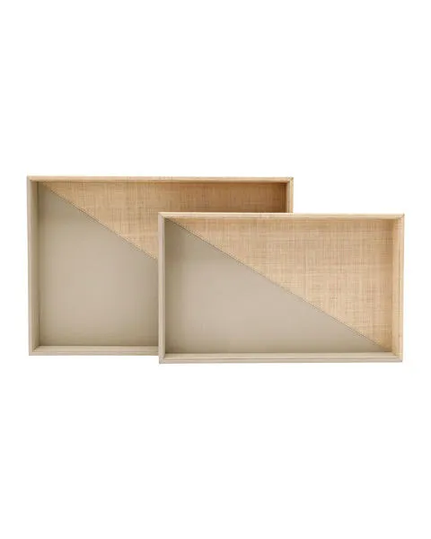 Product Image 1 for Evren Tray, Set of 2 from Currey & Company