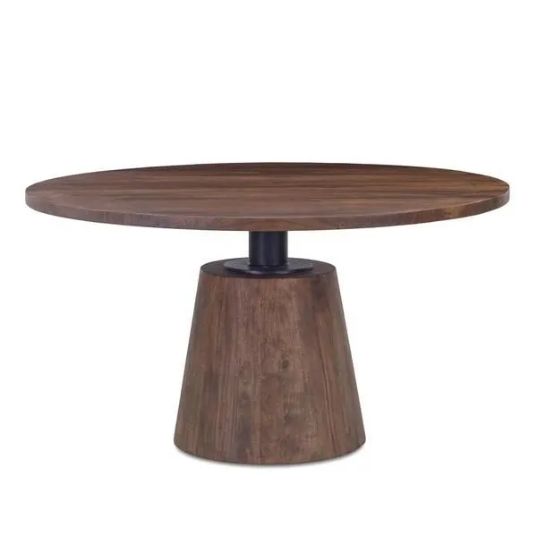 Product Image 1 for Amici 54 Inch Round Acacia Wood Dining Table from World Interiors
