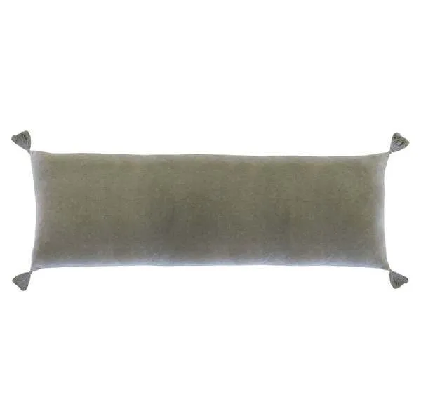 Product Image 1 for Bianca 14" x 40" Cotton Decorative Body Pillow with Insert - Sage from Pom Pom at Home