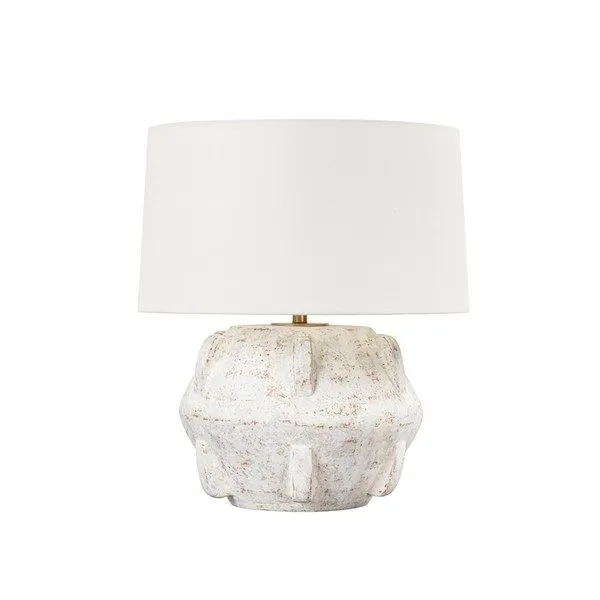 Product Image 1 for Vanda 1 Light White Stone Table Lamp from Troy Lighting
