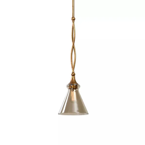 Product Image 1 for Uttermost Glam 1 Light Gold Mini Pendant from Uttermost
