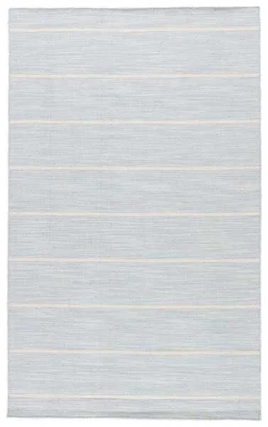 Product Image 1 for Cape Cod Handmade Stripe Blue/ White Area Rug from Jaipur