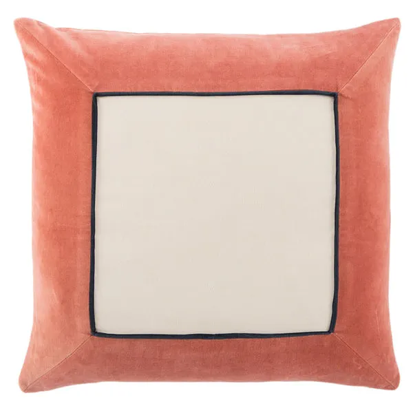 Product Image 1 for Hendrix Border Pink/ Cream Throw Pillow from Jaipur
