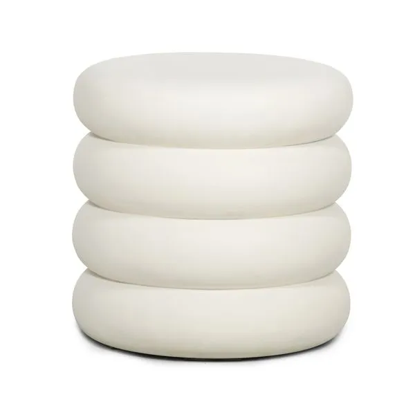 Product Image 1 for West Cream Concrete End Table from Four Hands