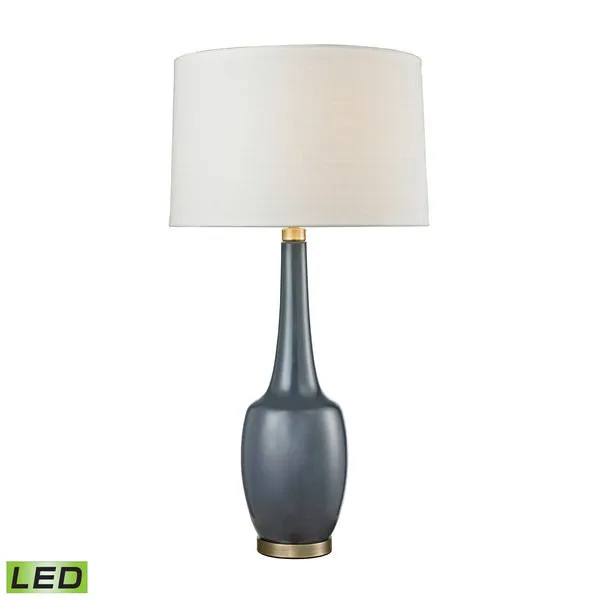 Product Image 1 for Modern Vase Ceramic Table Lamp In Navy Blue from Elk Home