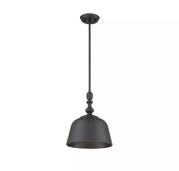 Product Image 2 for Berg Matte Black 1 Light Pendant from Savoy House 